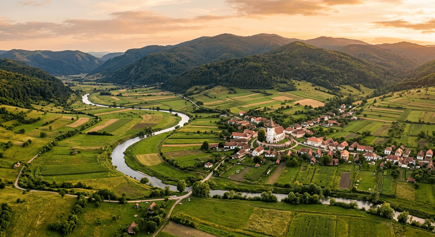 Vedere aeriană a comunelor din teritoriul GAL nume_GAL
